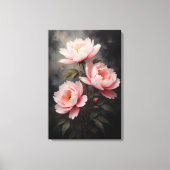 Toile Peony Floral Artwork (Recto)