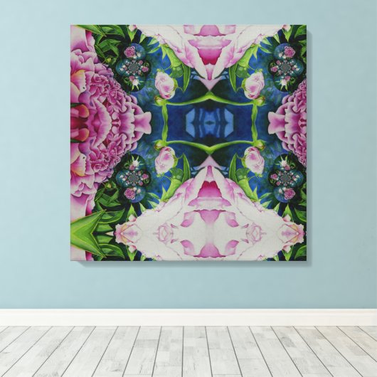 Toile Peony Mandala 2 (Insitu (Plancher de Bois))