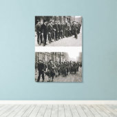 Toile Perceuse de fusil des Spartacistes (haut) (Insitu (Plancher de Bois))