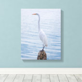 Toile Perche Egret (Insitu (Plancher de Bois))