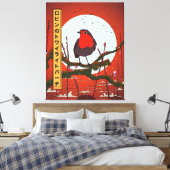 Toile Perchoir crépusculaire de Robin (Insitu(Chambre))