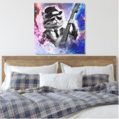 Toile *~ Percussionniste cosmique Cool Cat DRUMMER AP91 (Insitu(Chambre))