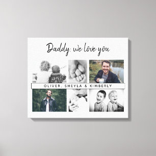 Toile Père avec enfants et famille papa 6 Photo