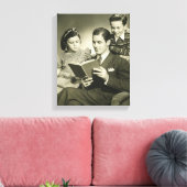 Toile Père Lire le Fils (Insitu(Salon))