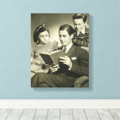 Toile Père Lire le Fils (Insitu (Plancher de Bois))