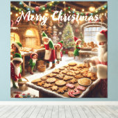 Toile Père Noël Bake Shop (Insitu (Plancher de Bois))