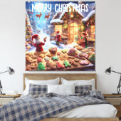 Toile Père Noël Bakery (Insitu(Chambre))