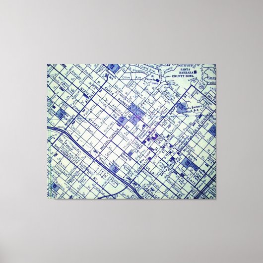 Toile PÈRE NOËL BARBARA, CA Carte Vintage (Recto)