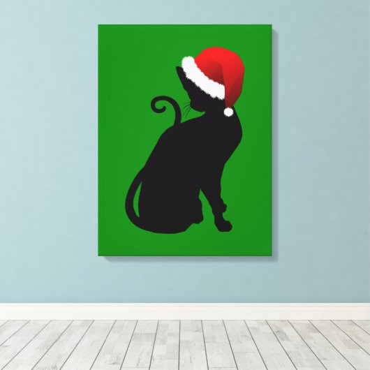 Toile Père Noël Cat (Insitu (Plancher de Bois))