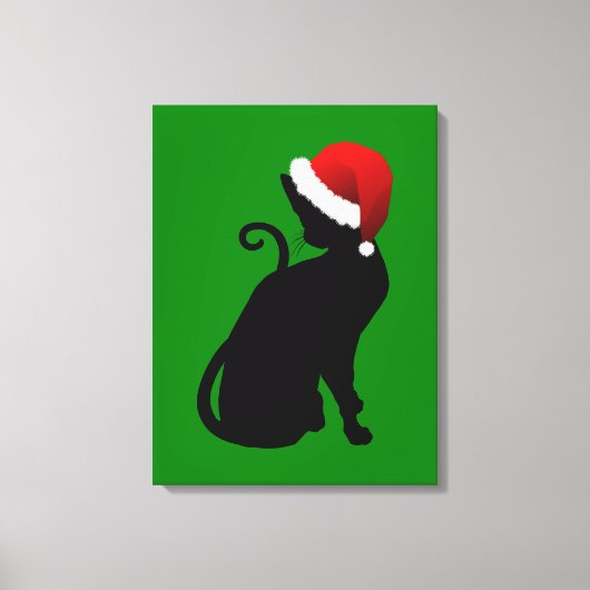 Toile Père Noël Cat (Recto)