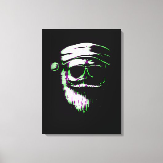 Toile Père Noël cool (Recto)