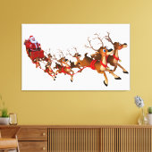 Toile Père Noël Dans L'Art Du Mur De Drapeau (Insitu(Salon))