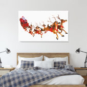 Toile Père Noël Dans L'Art Du Mur De Drapeau (Insitu(Chambre))