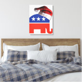 Toile Père Noël Eléphant Républicain (Insitu(Chambre))