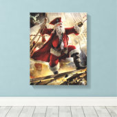 Toile Père Noël est un Pirate (Insitu (Plancher de Bois))