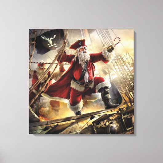 Toile Père Noël Est Un Pirate (Recto)