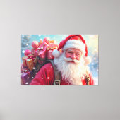 Toile Père Noël et Cadeaux (Recto)