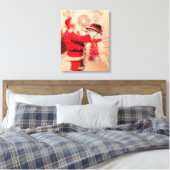 Toile Père Noël et Snowman (Insitu(Chambre))