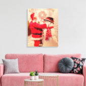 Toile Père Noël et Snowman (Insitu(Salon))