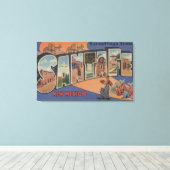 Toile Père Noël Fe, Nouveau-Mexique - Grandes Lettres Sc (Insitu (Plancher de Bois))