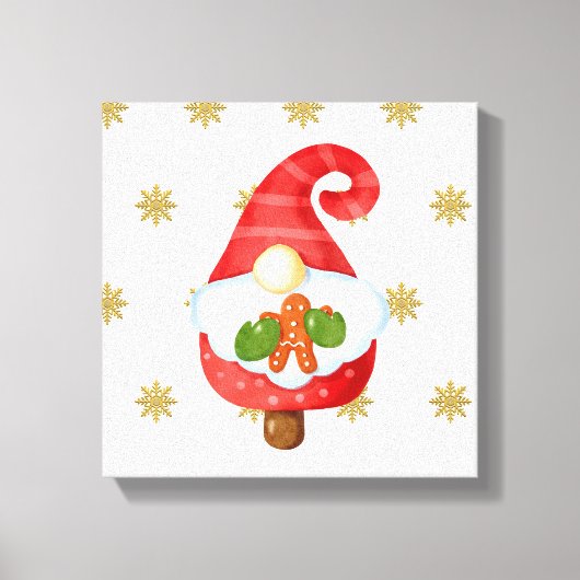 Toile Père Noël Gnome (Recto)