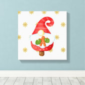 Toile Père Noël Gnome (Insitu (Plancher de Bois))