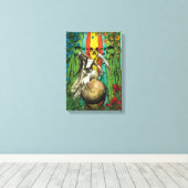 Toile Père Noël Muerte Tarot - Le Monde (Insitu (Plancher de Bois))