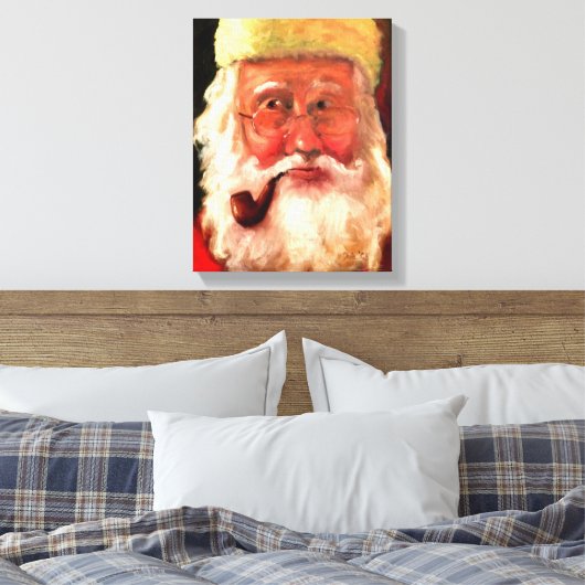 Toile Père Noël par Tula Holmes (Insitu(Chambre))