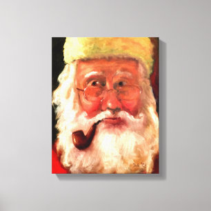 Toile Père Noël par Tula Holmes