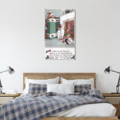 Toile Père Noël Regardez derrière l'écran (Insitu(Chambre))