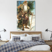 Toile Père Noël vintage 3 (Insitu(Chambre))