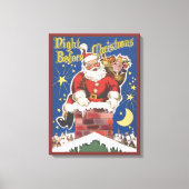 Toile Père Noël vintage, Cette Nuit Avant Noël (Recto)