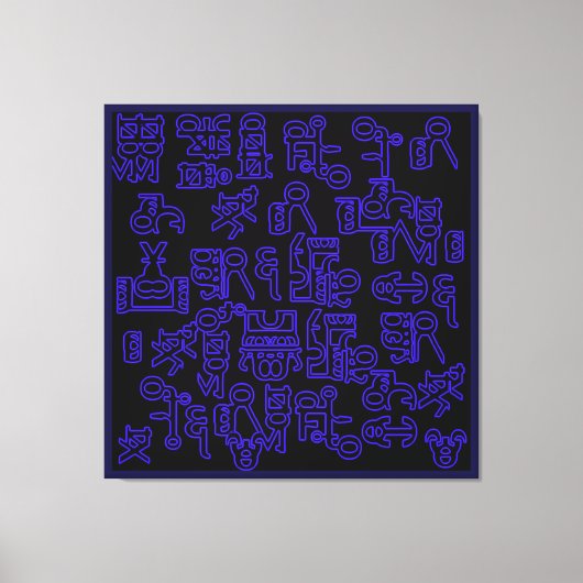 Toile Pérégrinations asémiques I (Recto)