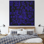 Toile Pérégrinations asémiques I (Insitu(Chambre))