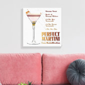 Toile Perfect Martini Cocktail Recette 12x12 Canvas Impr (Insitu(Salon))