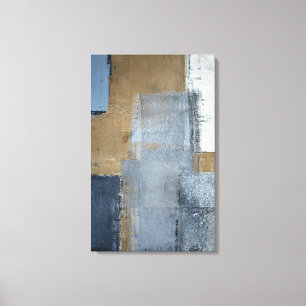 Toile 'Perfection' Gris et Brown Art Abstrait