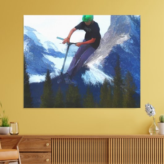 Toile Performance de pointe - Scooter Boy (Insitu(Salon))