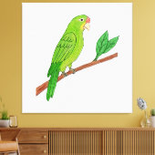 Toile Perico verde del trópico (Insitu(Salon))