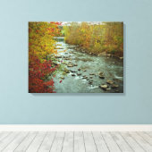 Toile Perkiomen Creek en automne Green Lane Pennsylvanie (Insitu (Plancher de Bois))