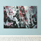 Toile Perle noire nommée et signée (Insitu (Plancher de Bois))