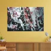 Toile Perle noire nommée et signée (Insitu(Salon))