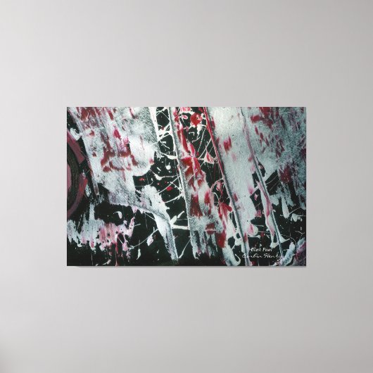 Toile Perle noire nommée et signée (Recto)