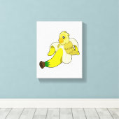 Toile Perroquet avec banane (Insitu (Plancher de Bois))