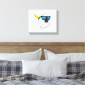 Toile Perroquet avec lunettes de soleil (Insitu(Chambre))