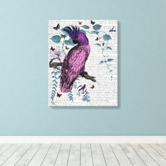 Toile Perroquet rose (Insitu (Plancher de Bois))