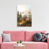 Toile "Persévérance L'Élan" 12"x18" [plus lumineux/plus (Insitu(Salon))