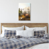 Toile "Persévérance L'Élan" 12"x18" [plus lumineux/plus (Insitu(Chambre))