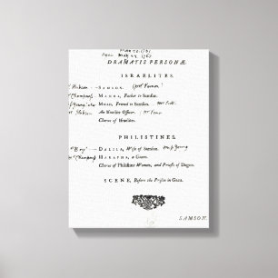 Toile Person de Dramatis pour Samson