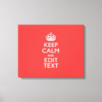 Personalisé KEEP CALM Votre texte dans le corail