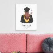 Toile Personalised Graduation Gift Keepsake Grad Friend (Insitu(Salon))
